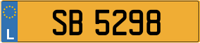 Trailer License Plate